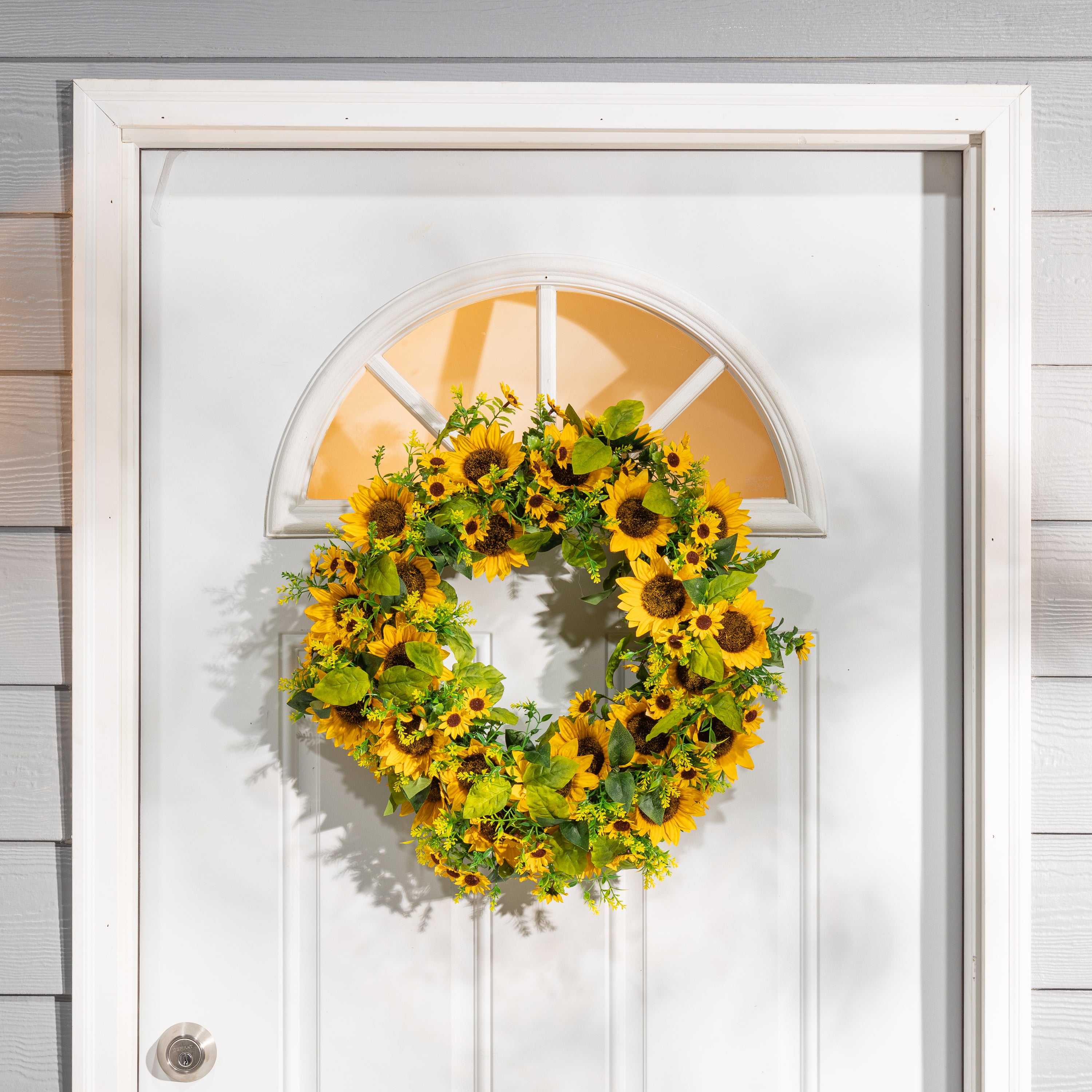 22 in. Sunflower Wreath